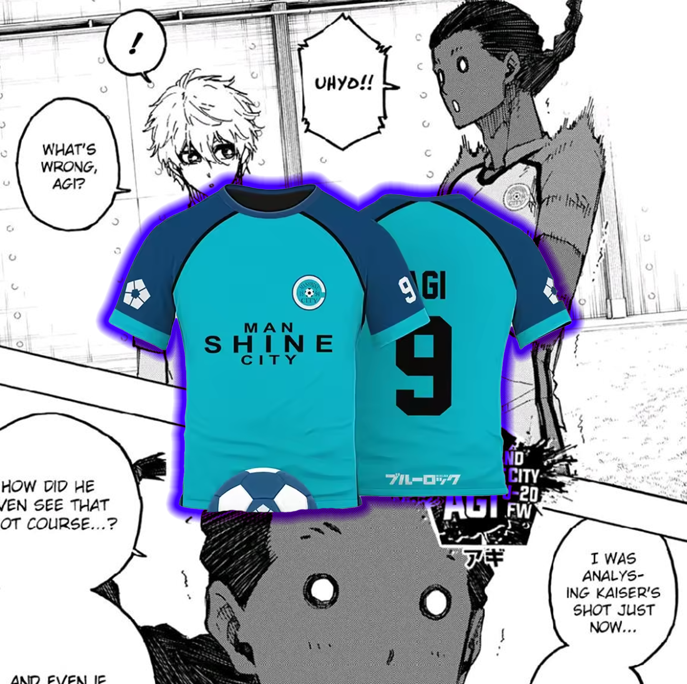 Manshine City Blue Lock Replica Jersey