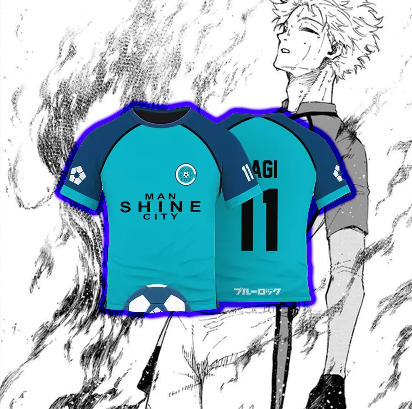 Manshine City Blue Lock Replica Jersey