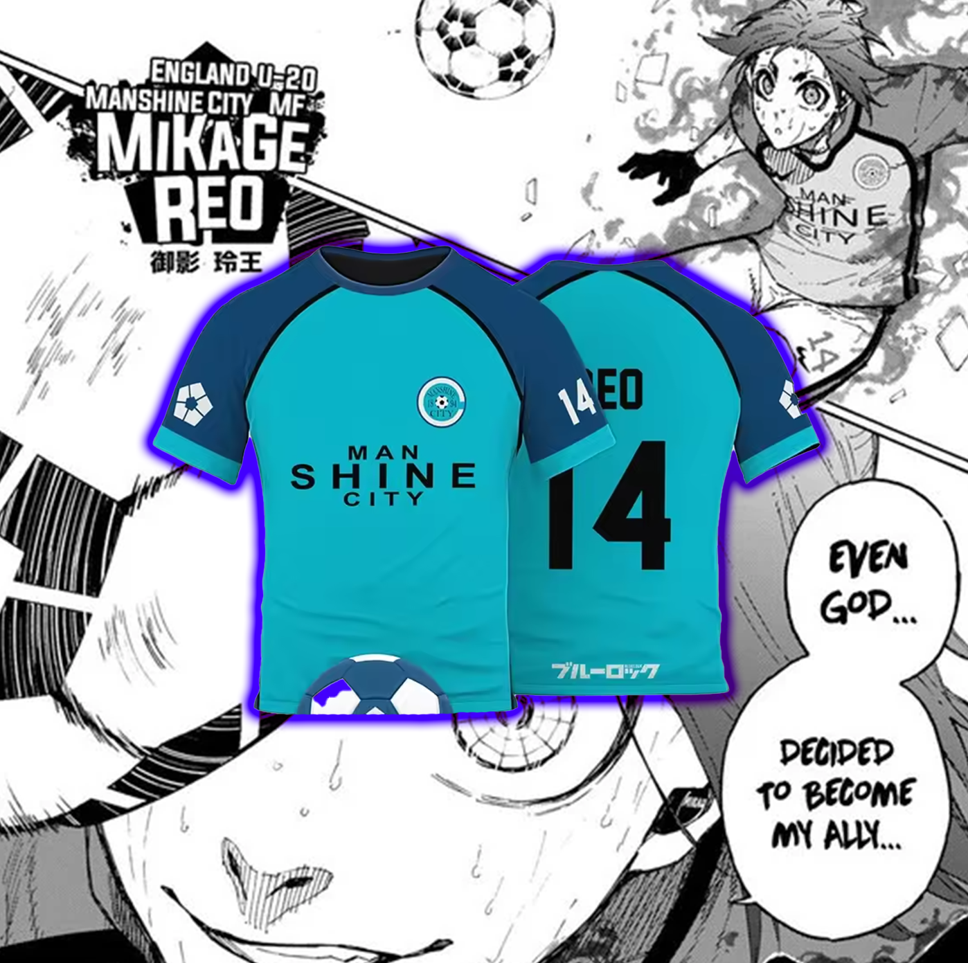 Manshine City Blue Lock Replica Jersey